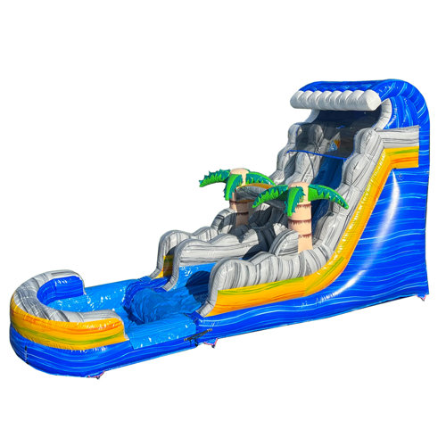 Jingo Jump 18 Ft Caribbean Blast Water Slide Wayfair 8325